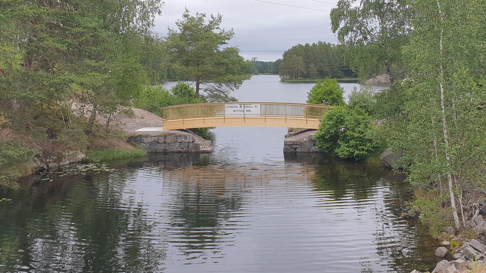 Träbro i Skåpafors, foto: Crister Blüme